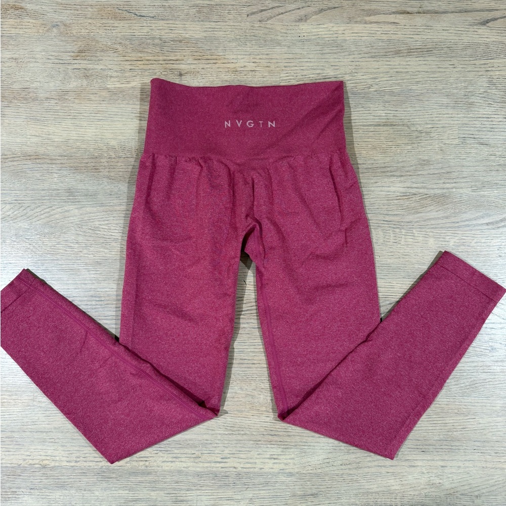 NVGTN Pink Performance Leggings High-Waisted Design
